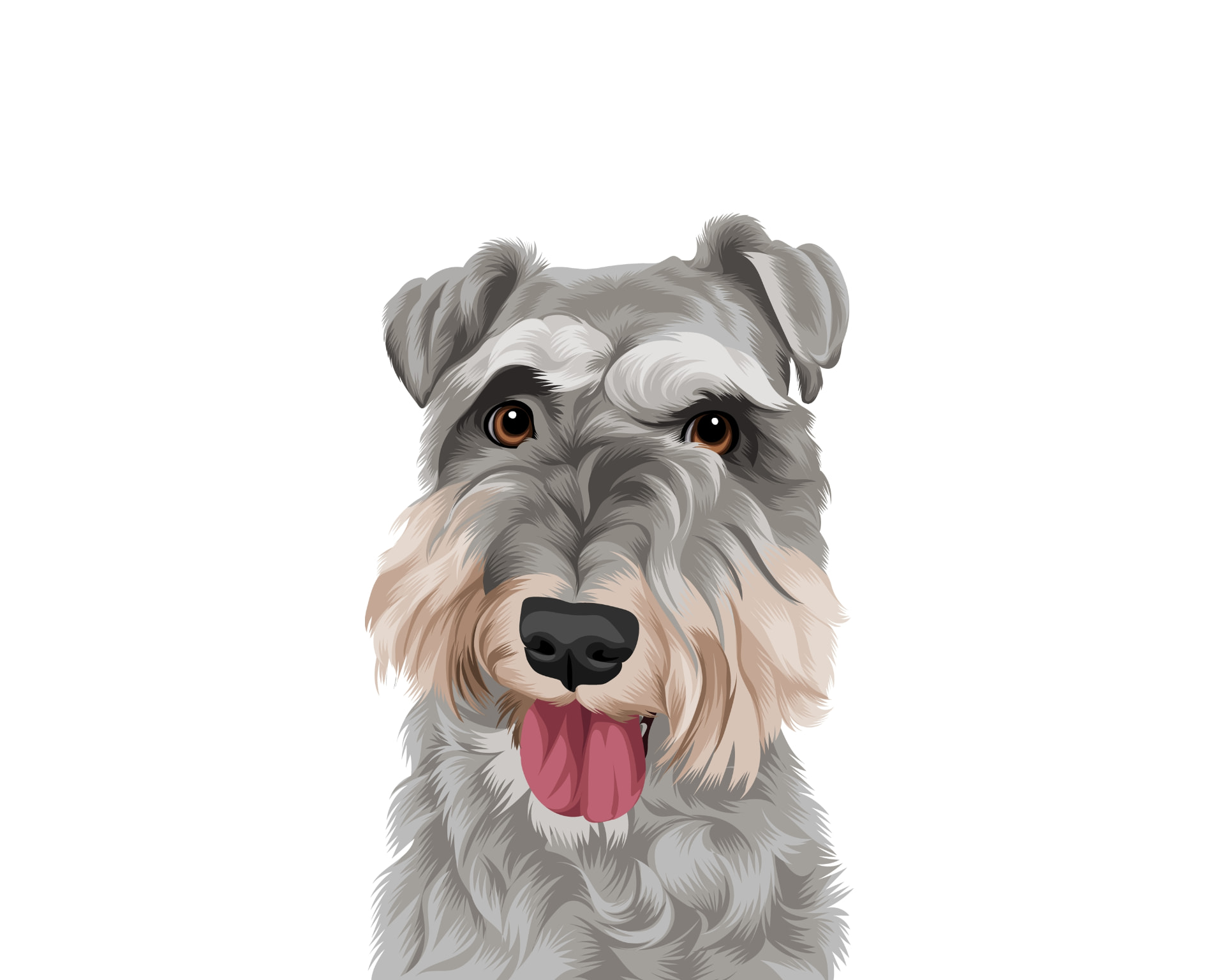 Illustration of one pet
